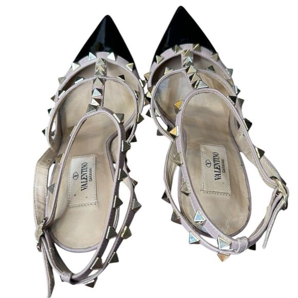 Valentino Garavani Patent Leather Rockstud Heels (37) - Picture 9 of 11